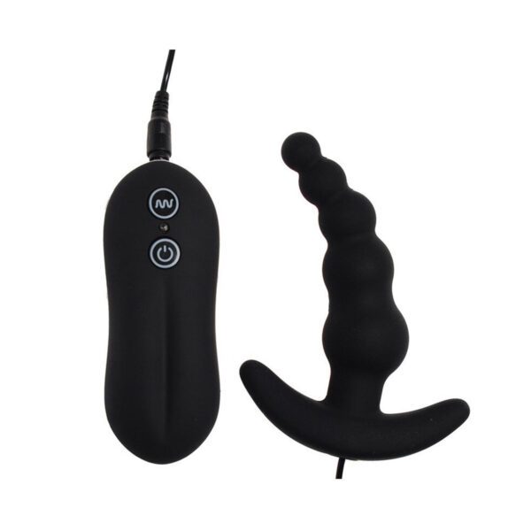 vibrerend,vibrerende anaalplug, anale kralen, buttplug, 10 vibratiestanden, afstandsbediening, waterdicht, elastische kralen, links-rechts beweging, hoogwaardige siliconen, zachte afwerking, 2 AAA-batterijen, luxe uitvoering, veelzijdige sextoy