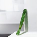 glazen dildo, aubergine design, luxe dildo, 20 cm lengte, hoogwaardig glas, glad afgewerkt, veilig gebruik, duurzaam materiaal, temperatuurspel, stijlvolle sextoy, unieke vormgeving.