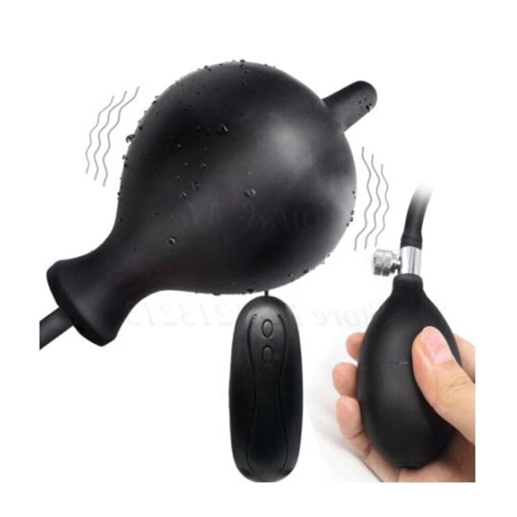 opblaasbare buttplug, vibrerende buttplug, trilfunctie, anaal plug, 10 vibratiestanden, afstandsbediening, luxe uitvoering, lichaamsveilig materiaal, verstelbare grootte, beginners en gevorderden.
