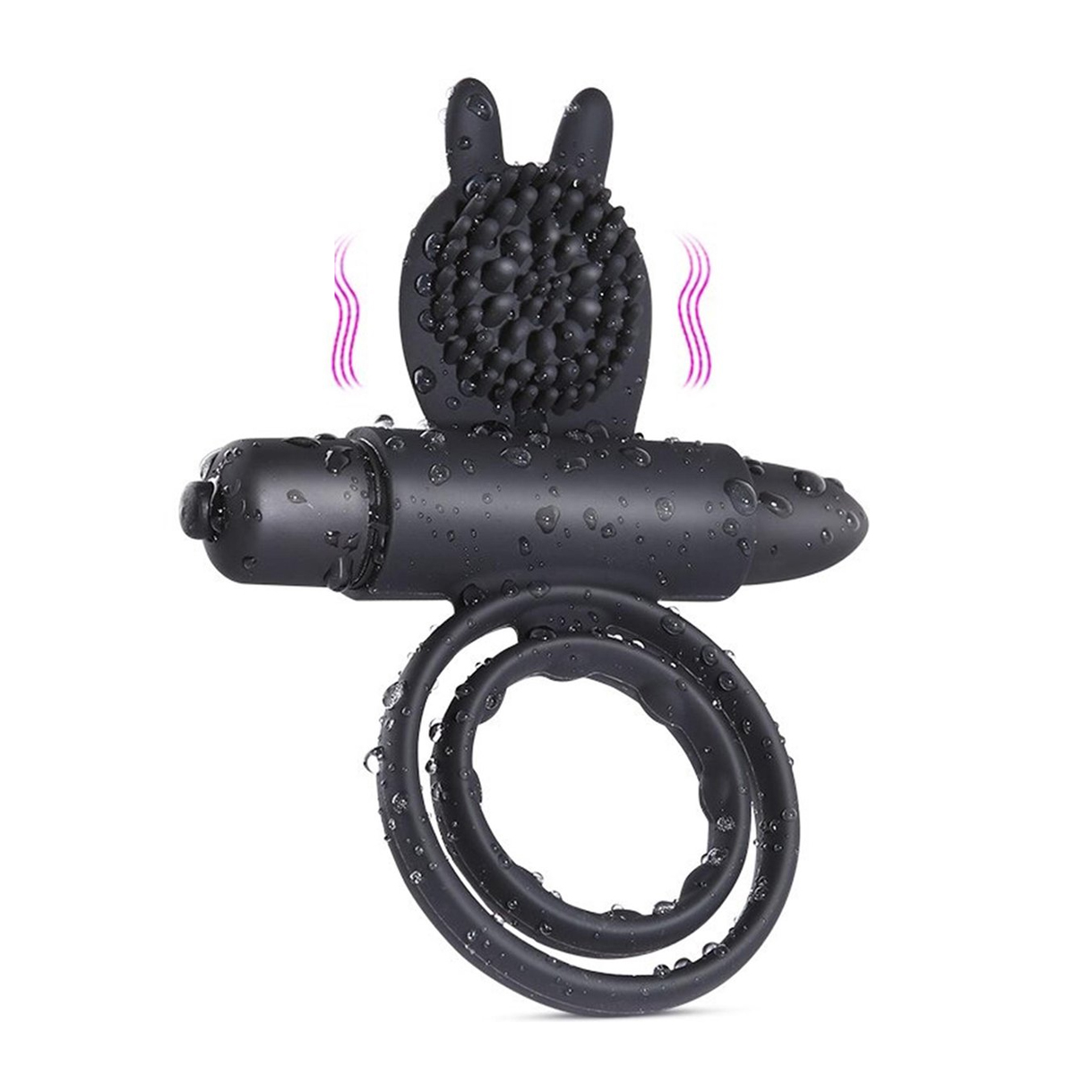 afdsdfsdf-sdfsdf vibrerende cockring, luxe penisring, 10 vibratiestanden, extra stimulans voor vrouw, hoogwaardige kwaliteit, lichaamsveilig materiaal, koppelspeeltje, clitorale stimulatie.