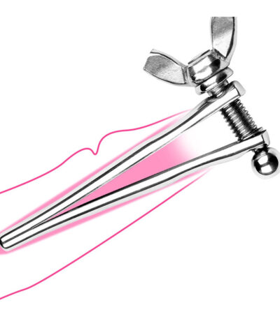 verstelbare, penis, plug, dilator, sm, bdsm, luxe, rvs, uitvoering, urethraal