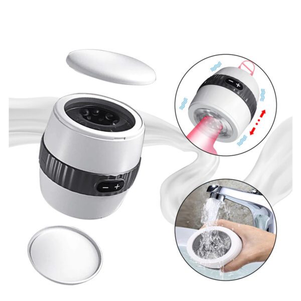 masturbator, hol, automatisch, kunstmond, kunstvagina, pijpbeurt, 12 standen, luxe, nieuw design, seksspeeltje