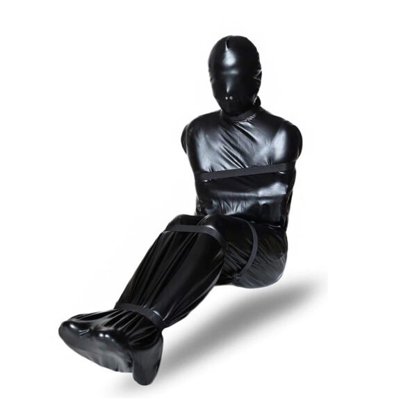 dwangbuis, bodybag, bdsm, bondage, lederen, riemen, immobilisatie, luxe, extreme sm, bondageharnas