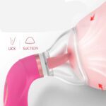 tepel, clitoris, likker, zuiger, vibrator, 3-in-1, tong, luxe, usb-oplaadbaar, siliconen