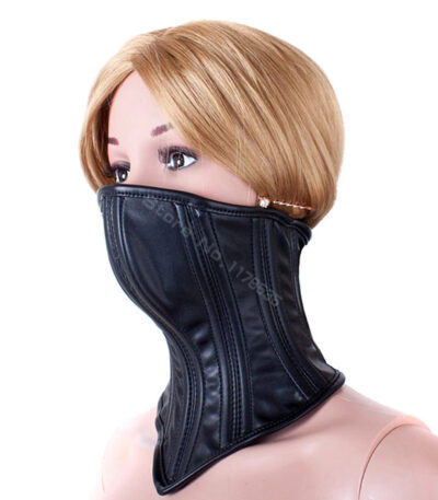 bdsm, choker, nek, harnas, masker, sm, luxe, verstelbaar, seks, sex-mask