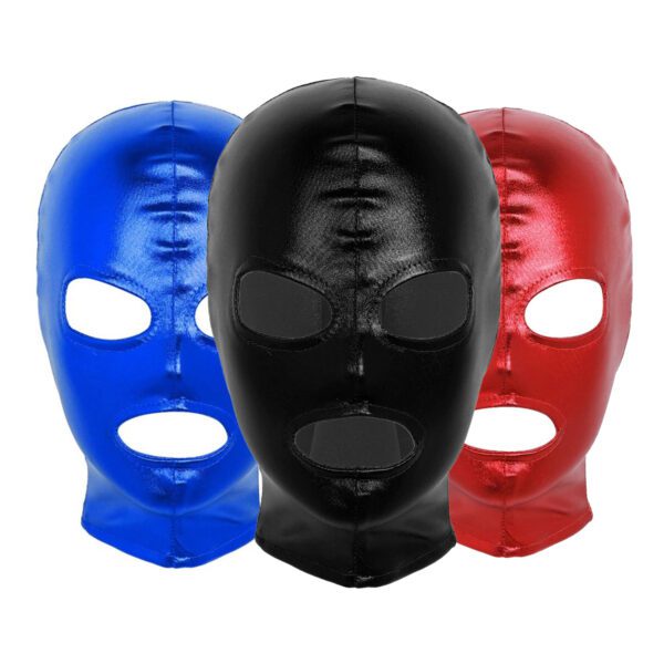 bdsm masker, latex, bivakmuts, sm, sex masker, luxe kwaliteit, rollenspel, erotisch, wetlook, hoofddeksel