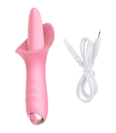 tongvibrator, clitoris, vibrator, 10 standen, oplaadbaar, siliconen, luxe, waterbestendig, nopjes, roze
