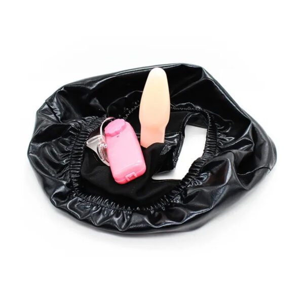 erotische, onderbroek, dildo, binnenzijde, unisex, leren look, maat, m, l, xl