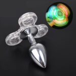 buttplug, led, spinner, fidget, luxe, anaal, plug, lichtgevend, sex toys, siliconen