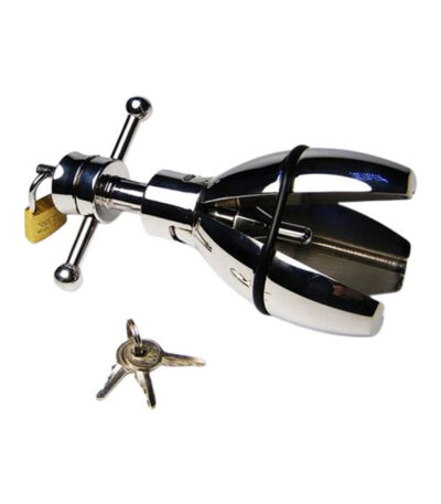 verstelbaar, speculum, slot, RVS, anaal, vaginaal, spreider, dilator, BDSM, luxe