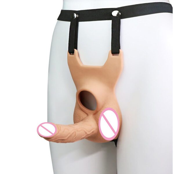 strap-on, dubbele penetratie, voorbindpenis, dildo, vibrator, luxe, verstelbaar, BDSM, dubbel, penetratie