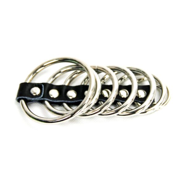 cockring, kuisheidskooi, chastity, penisring, BDSM, RVS, vertraagd klaarkomen, zilver, set, waterbestendig