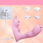 vibrator, triple, bluetooth, zuigen, likken, trillen, verwarmd, exclusief, siliconen, genot