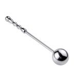anale staaf, RVS, ribbels, 2-in-1, anale kraal, BDSM, zweep, stok, clitoris, luxe