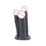 dildo, triple, penetratie, buttplug, fisting, 3-in-1, mega, xxl, siliconen, anaal