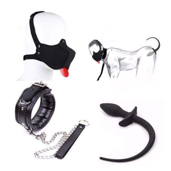 rollenspel, sm, pro, dog, puppy, bdsm, fetish, slaaf, masker, halsband