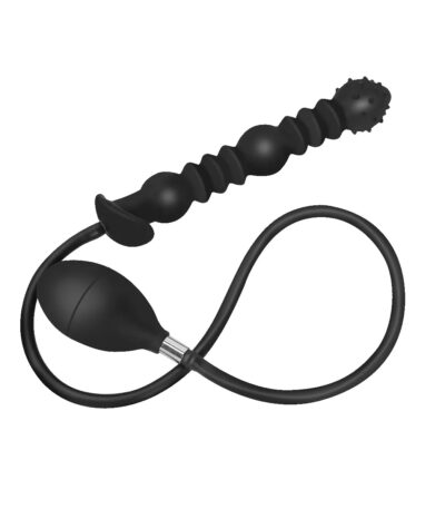 opblaasbaar, buttplug, XXL, gold, siliconen, spikes, anaal, dilator, fisting, stimulatie