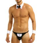 rollenspel, kleding, mannen, erotische, lingerie, sexy, 3-delig, seks, hoge kwaliteit, ober
