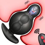 vibrerend, opblaasbaar, buttplug, afstandsbediening, groot, anaal, seks, siliconen, vibrator, intens