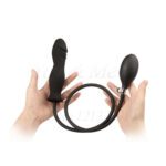 opblaasbare, dildo, anaal, plug, buttplug, penis, vorm, siliconen, opblaasbaar, vaginaal