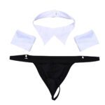 rollenspel, kleding, mannen, erotische, lingerie, sexy, 3-delig, seks, hoge kwaliteit, ober