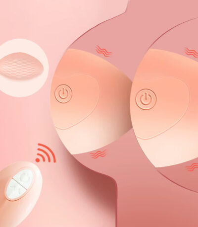 tepel vibrator, borst vibrator, draadloos, oplaadbaar, siliconen, onzichtbaar, afstandsbediening, 10 standen, waterdicht, discreet