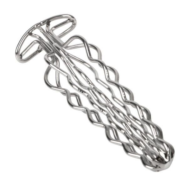 buttplug, hol, RVS, trechter, design, anale speeltjes, extender, transparant, stimulatie, sierlijk