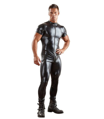 latex, jumpsuit, mannen, kleding, uitdagende, sexy, bodysuit, korte mouwen, s, xl