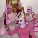 bivakmuts, BDSM masker, SM accessoire, roze mask, seks bivakmuts, latex look, one size, luxe kwaliteit, seks masker, RedParrotNL