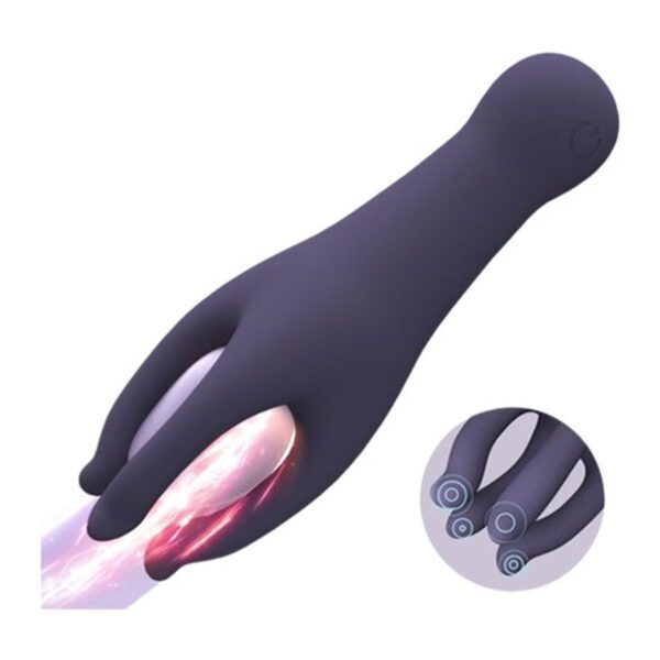 Eikelvibrator deluxe ,nieuwe octopus, eikel masturbator, black deluxe, penis massage, 10 vibratiestanden, luxe uitvoering, intens genot, USB oplaadbaar, siliconen materiaal, zeer goede kwaliteit