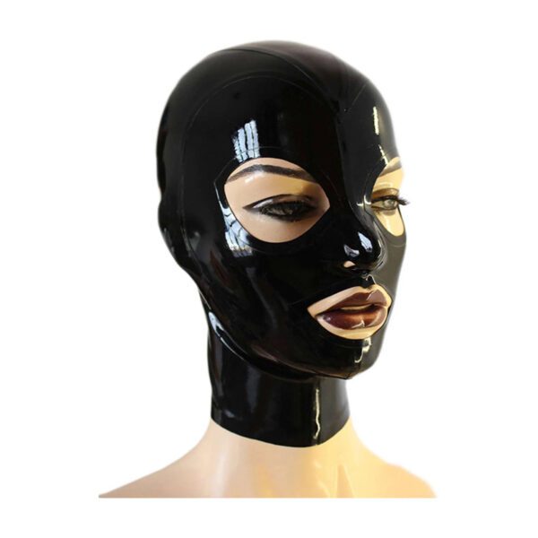 100% Latex Masker Open Ogen en Mond